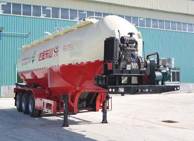 Liangyun brand automobile SLY9406GFL Medium density powder material transportation semi-trailer