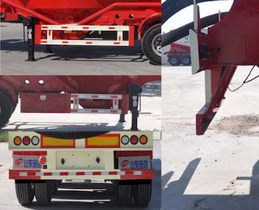 Liangyun brand automobile SLY9406GFL Medium density powder material transportation semi-trailer