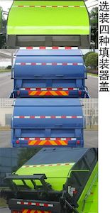 Zhonglian Automobile ZLJ5160ZYSHFE5 Compressed garbage truck