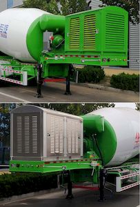 Zhengkang Hongtai brand automobiles HHT9400GJB Concrete mixing and transportation semi-trailer