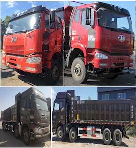 Jiefang Automobile CA3310P66K24L7T4A1E5 Flat head diesel dump truck