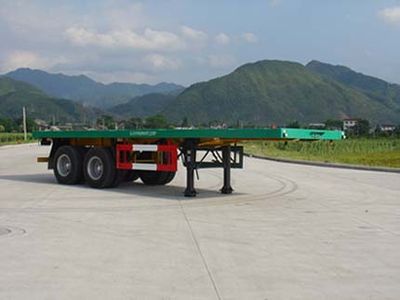 Nanming  LSY9293TJZP Flat container transport semi-trailer