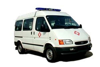 Jiangling Quanshun brand automobiles JX5035XJHM ambulance