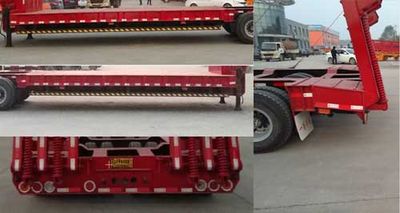 Zhongyuntong brand automobiles JZJ9400TDPXZ Low flatbed semi-trailer