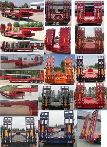 Zhongyuntong brand automobiles JZJ9400TDPXZ Low flatbed semi-trailer