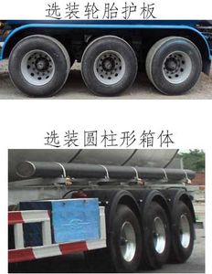 Hongtu  HT9401GRY Flammable liquid tank transport semi-trailer