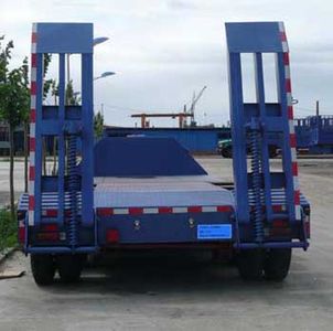 Jijun brand automobiles HJT9340TDP Low flatbed transport semi-trailer