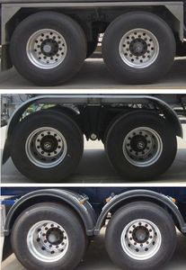 Lingyu  CLY9300GYY Aluminum alloy oil transport semi-trailer