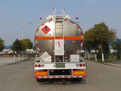 Lingyu  CLY9300GYY Aluminum alloy oil transport semi-trailer