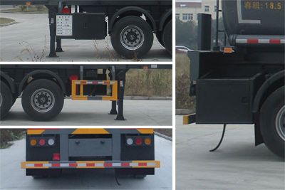 Chufeng  HQG9400GFW Tank transport semi-trailer for corrosive substances