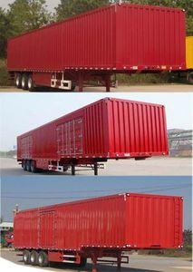 Hualu Yexing brand automobiles HYX9400XXY Box transport semi-trailer