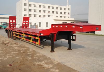 Tuoshan  WFG9390TDP Low flatbed transport semi-trailer