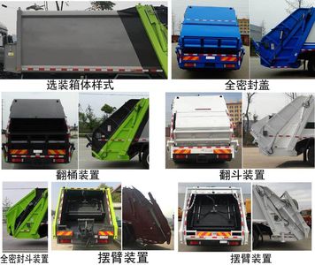 Chinese license plate cars TEG5250ZYS6JF1D Compressed garbage truck