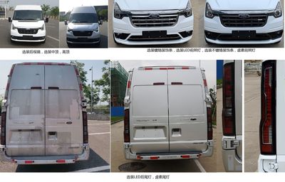 Jiangling Quanshun brand automobiles JX5040XXYTJAM6 Box transport vehicle