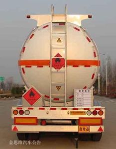 Kaile  AKL9400GRY43 Aluminum alloy flammable liquid tank transport semi-trailer