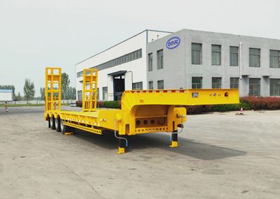 Brilliant Business Car DHH9375TDP Low flatbed semi-trailer