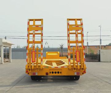 Brilliant Business Car DHH9375TDP Low flatbed semi-trailer