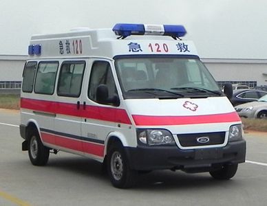 Jiangling Quanshun brand automobiles JX5044XJHMKB ambulance