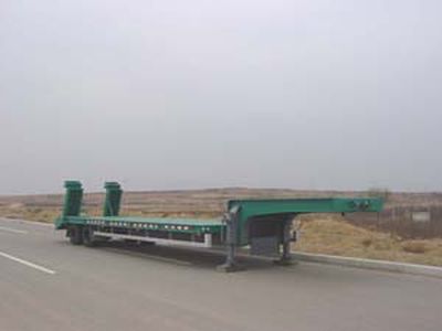 Wuyue  TAZ9281TDP Low flatbed semi-trailer