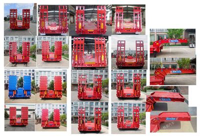 Yangjia  LHL9373TDP Low flatbed semi-trailer