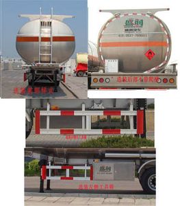 Shengrun  SKW9407GYYL Aluminum alloy oil transport semi-trailer