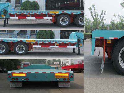 Guoshi Huabang brand automobiles XHB9340TDP Low flatbed semi-trailer