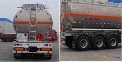 Shengtong brand automobile CSH9406GYY Aluminum alloy oil transport semi-trailer