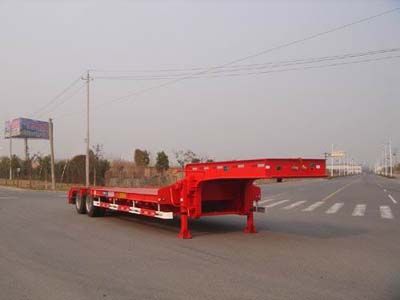 CIMC ZJV9351TDPTH Low flatbed semi-trailer