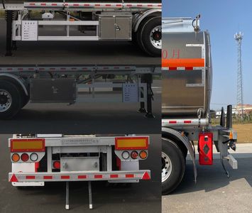 Zhongcheng Tongda brand automobiles CLE9357GYYTC2 Aluminum alloy oil transport semi-trailer