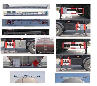 Jinbi  PJQ9403GYY Oil transport semi-trailer