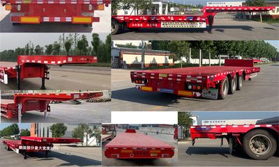 Chenlu  LJT9404TDP Low flatbed semi-trailer