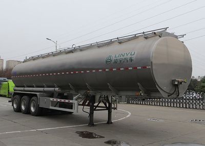 Lingyu  CLY9404GSYA Aluminum alloy edible oil transportation semi-trailer