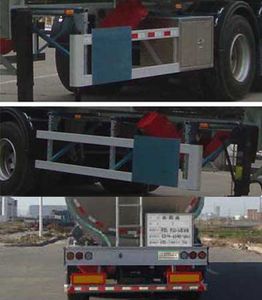 Lingyu  CLY9404GSYA Aluminum alloy edible oil transportation semi-trailer