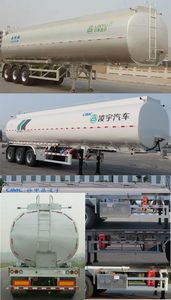 Lingyu  CLY9404GSYA Aluminum alloy edible oil transportation semi-trailer