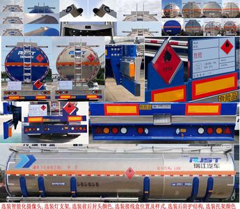 Ruijiang  WL9350GYYL Aluminum alloy oil transport semi-trailer