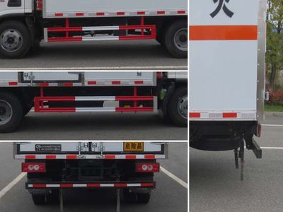 Jiangte brand automobiles JDF5040XRQB6 Flammable gas box transport vehicle