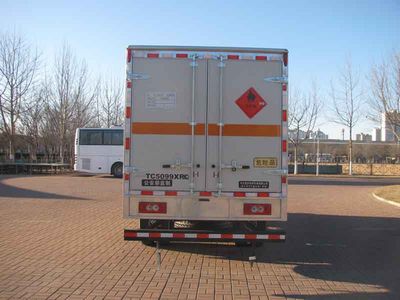 Zhongtian Star  TC5099XRQ Flammable gas box transport vehicle