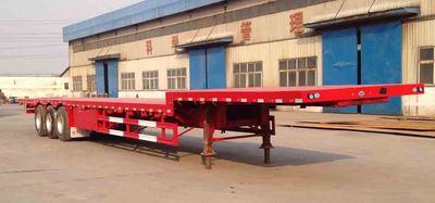 Guangtongda brand automobiles JKQ9402P Flat semi-trailer