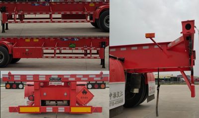 Zhongzhen Hanjiang brand automobiles HJZ9350TWY Transport semi-trailer of dangerous goods tank frame