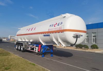 Tonghua  THT9404GRYF Aluminum alloy flammable liquid tank transport semi-trailer