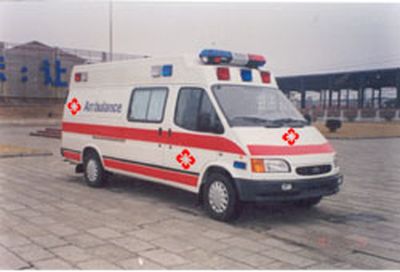 Jiangling Quanshun brand automobiles JX5036XJHDLCM ambulance