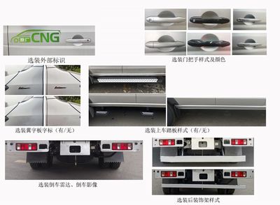 Xinyuan brand automobiles JKC1034S6X2CNG Truck