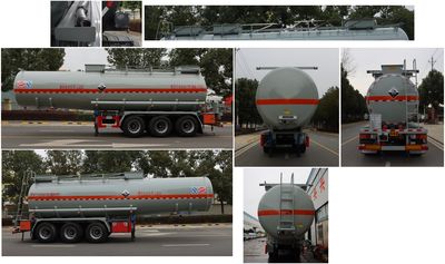 Zhongqi Liwei brand automobiles HLW9405GFWC Tank transport semi-trailer for corrosive substances