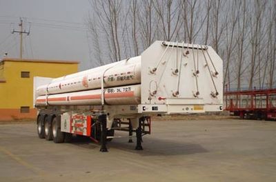 Polong  SJL9401GGY Hydraulic sub station high-pressure gas long pipe semi-trailer