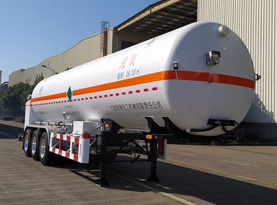 Mingxin  NMX9402GDYY Low temperature liquid transport semi-trailer