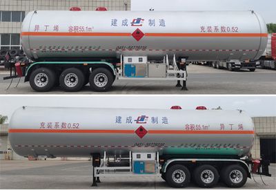 Jiancheng  JC9401GYQYDX Semi trailer for liquefied gas transportation