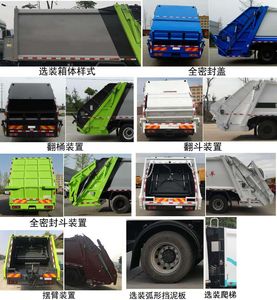 Chusheng  CSC5186ZYSEL6 Compressed garbage truck