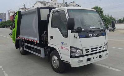 Huatong brand automobiles HCQ5070ZYSQL6 Compressed garbage truck