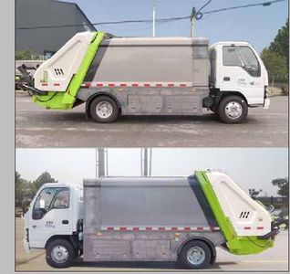 Huatong brand automobiles HCQ5070ZYSQL6 Compressed garbage truck