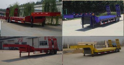 Linzhou  YDZ9350TDP Low flatbed semi-trailer